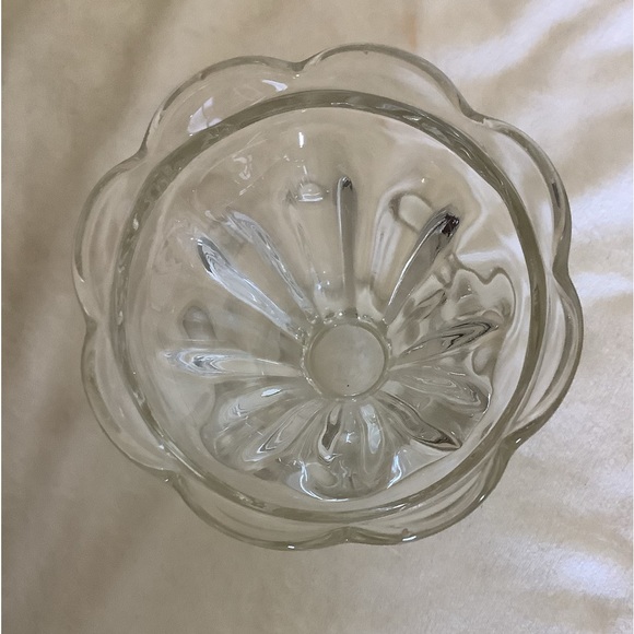Vintage Jeannette Pressed Clear Glass Sundae Parfait Glass - Picture 4 of 8